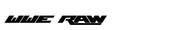 WWE Raw font preview